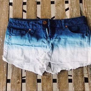 Tie Dye Jean Shorts